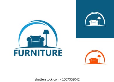 Furniture Logo Template Design Vector, Emblem, Design Concept, Creative Symbol, Icon