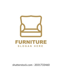 Furniture logo template design vector icon illustration