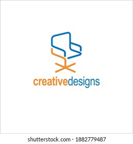 Plantilla de logotipo de muebles.  Vector de diseño de logotipo interior