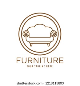 Furniture Logo Template Chair Sofa Lamp Stock Vector (Royalty Free ...