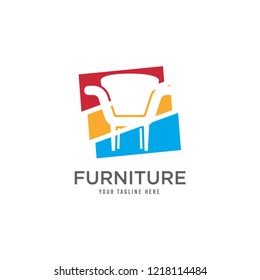 Furniture Logo Template, modern template design. vector icon illustration. Vector EPS 10.