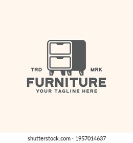 furniture logo template vector design