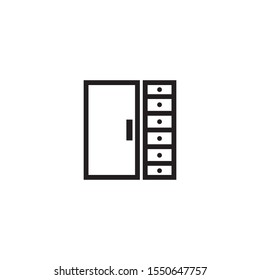 Furniture logo template vector icon design