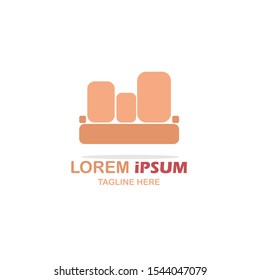 Furniture Logo Template. Vector Illustration. Flat Logo Design.