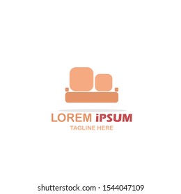 Furniture Logo Template. Vector Illustration. Flat Logo Design.