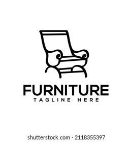 Furniture Logo Vector Furniture Concept Design Stock Vector (Royalty ...