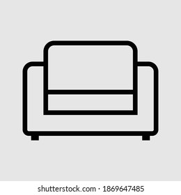 furniture outline icon isolated vector illustration