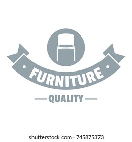 Furniture quality logo. Simple illustration of furniture quality vector logo for web