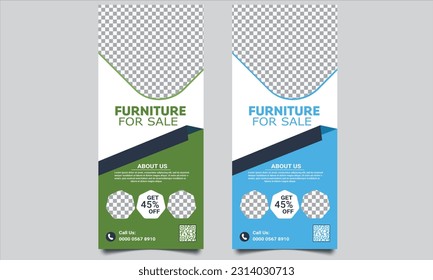 Furniture roll up banner Design. advertisement, Stand Up Banner, Display Poster Design