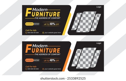 furniture sale Facebook profile cover design 