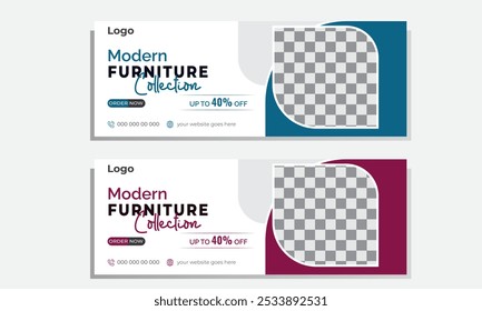 furniture sale Facebook profile cover design 