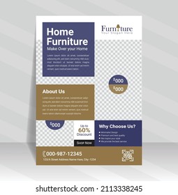 Furniture Sale Flyer Layout, Furniture Or Interior Flyers Template