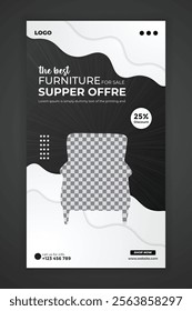 Furniture sale instagram story template