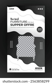 Furniture sale instagram story template