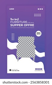 Furniture sale instagram story template