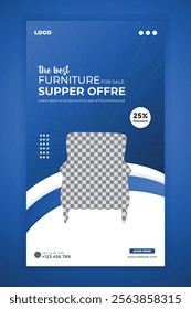 Furniture sale instagram story template