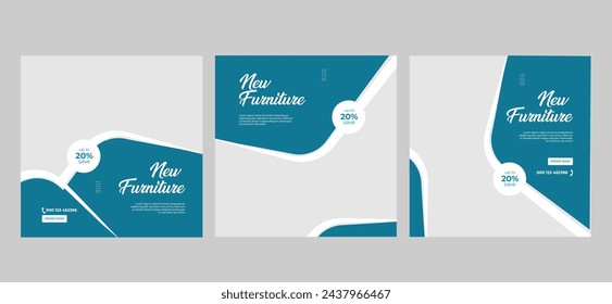 Furniture Sale Social Media Banner Post Template