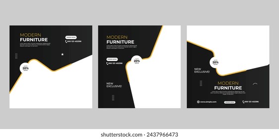 Furniture Sale Social Media Banner Post Template