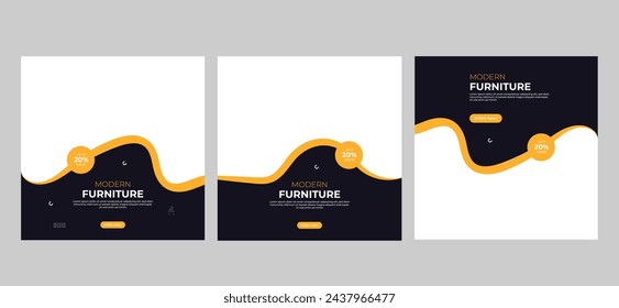 Furniture Sale Social Media Banner Post Template