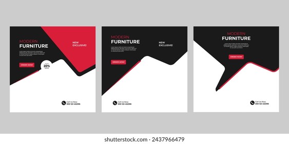 Furniture Sale Social Media Banner Post Template