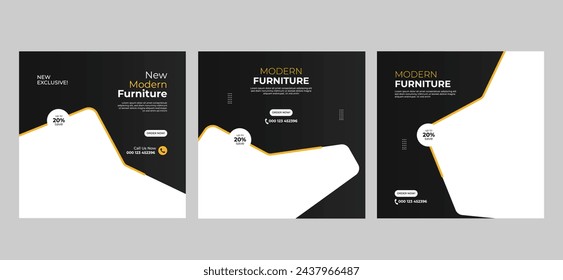 Furniture Sale Social Media Banner Post Template