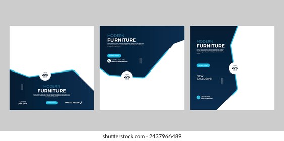 Furniture Sale Social Media Banner Post Template