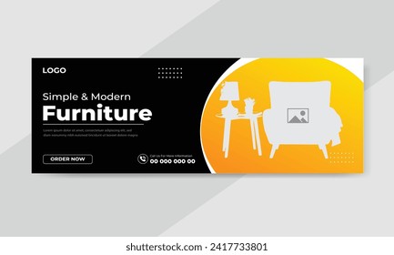 Furniture sale social media feed or post cover design