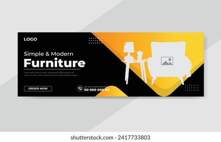 Furniture sale social media feed or post cover design