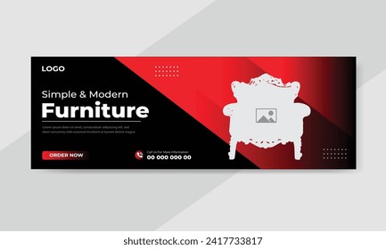 Furniture sale social media feed or post cover design