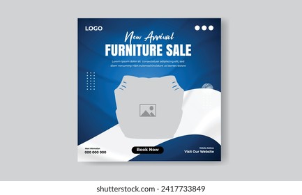 Furniture sale social media feed or post cover design