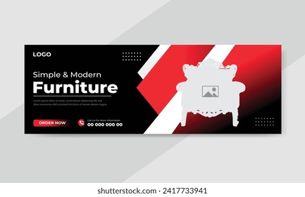 Furniture sale social media feed or post cover design