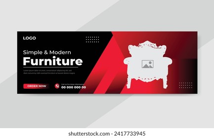 Furniture sale social media feed or post cover design