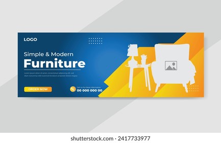 Furniture sale social media feed or post cover design