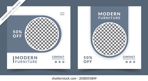 Furniture Sale for Social Media Post and Web Banner Template
