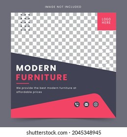 Furniture Sale for Social Media Post and Web Banner Template