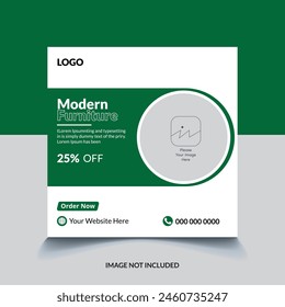furniture sale social media post template