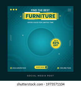 Furniture Sale Social Media Promotion Banner Template
