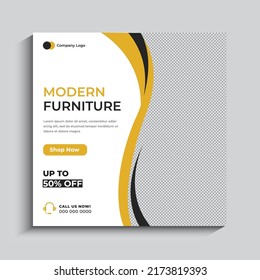 Furniture Sale Square Social media post template