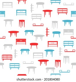 Furniture seamless pattern