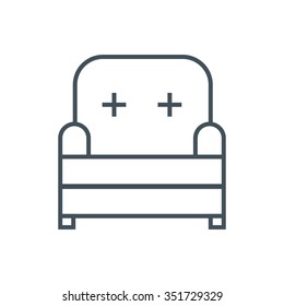Furniture, seat icon suitable for info graphics, websites and print media and  interfaces. Line vector icon.