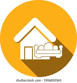 Furniture Shop Icon. Chair, Bed, Showcase, Home Furniture, Office Furniture Shop Icon.