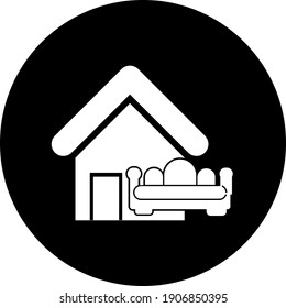 Furniture Shop Icon. Chair, Bed, Showcase, Home Furniture, Office Furniture Shop Icon.