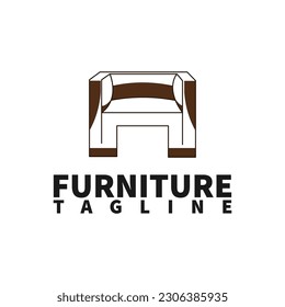 furniture shop logo template , sofa logo template , vector file