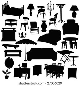 furniture silhouettes