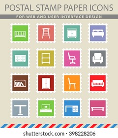 Furniture simply symbols for web and user interface