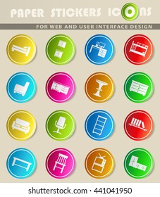 Furniture simply symbols for web and user interface