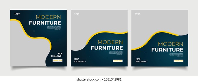 Furniture social media post templates 