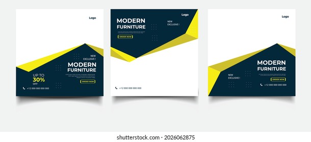 Furniture social media post templates