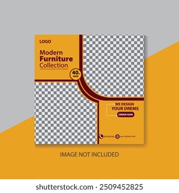 Furniture social media post templates