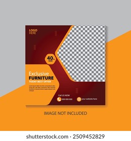 Furniture social media post templates